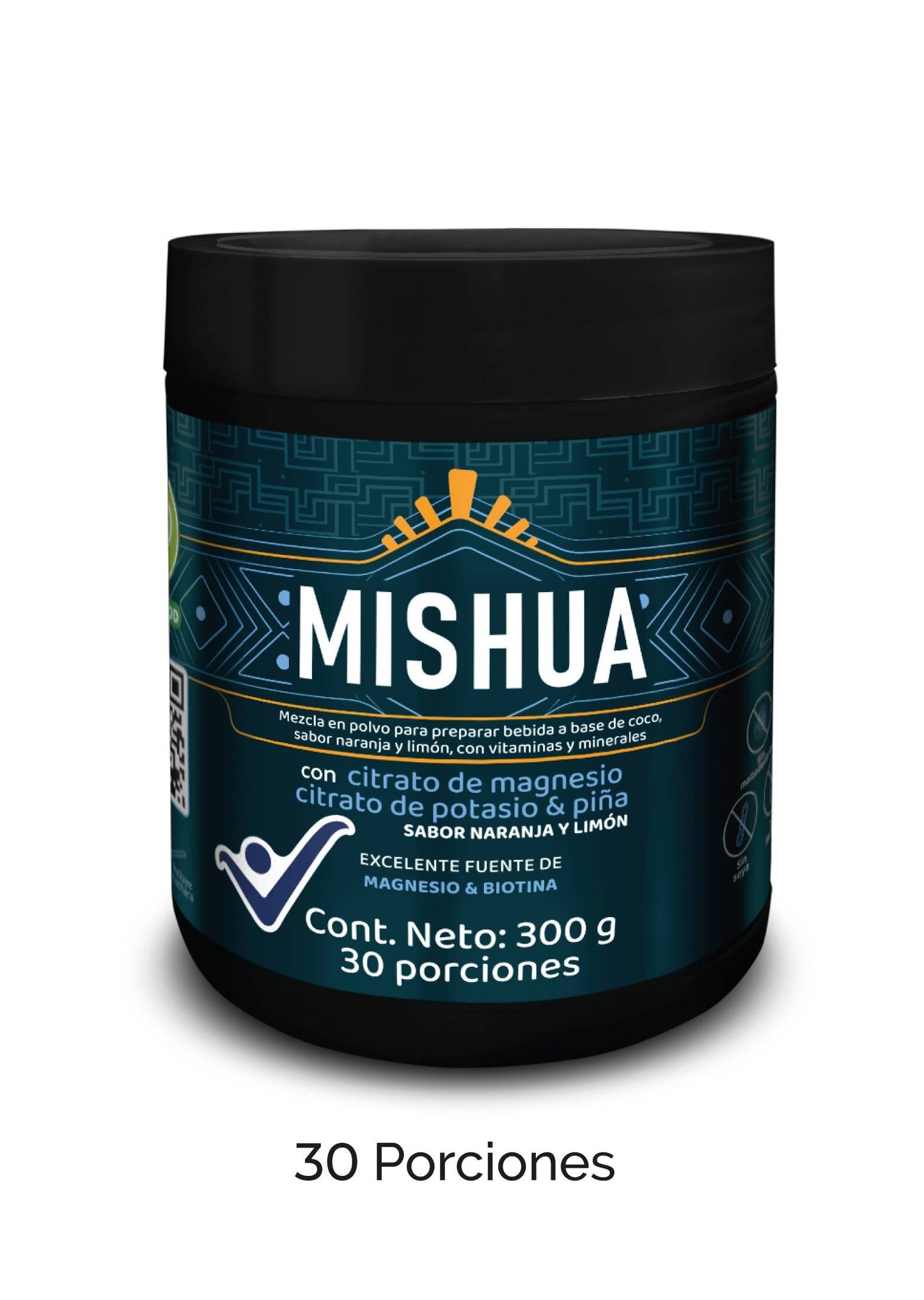 Citrato de magnesio y potasio en polvo de Mishua para apoyo muscular y energético