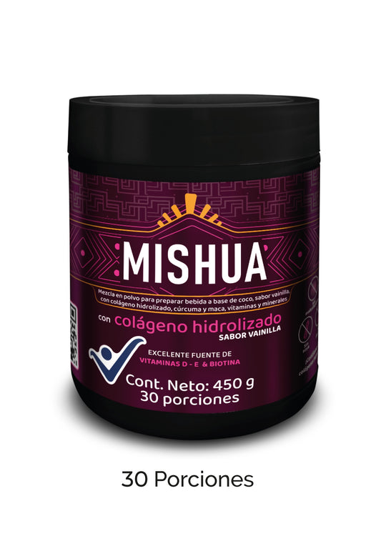 Colágeno hidrolizado en polvo puro de Mishua para piel, cabello y articulaciones