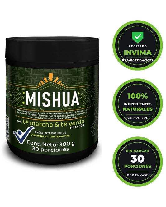 Té Matcha + Té Verde con vitaminas y minerales